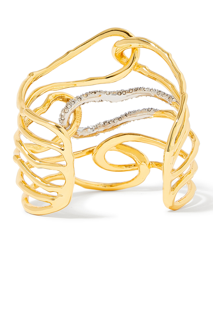 Solanales Large Twisted Cuff Bracelet